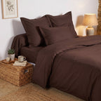 Uni Percale - Drap Housse - Marron