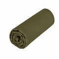 Uni Percale - Drap Housse Double - Vert Kaki