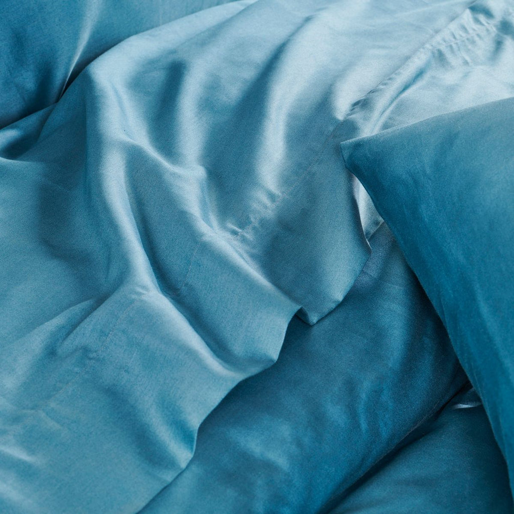 Douce Nuit - Drap - Bleu Paon