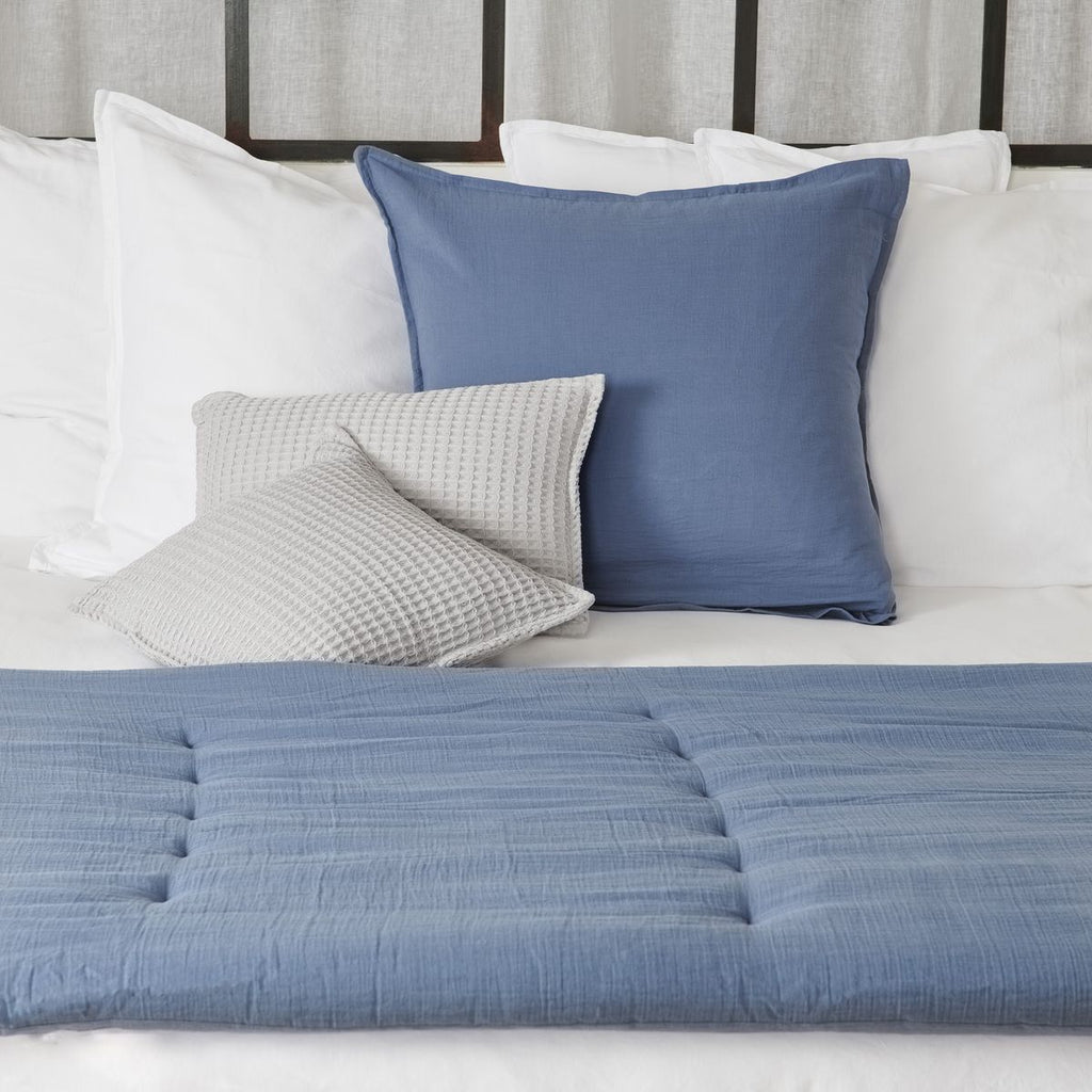 Gaze De Coton - Edredon - Bleu Jean