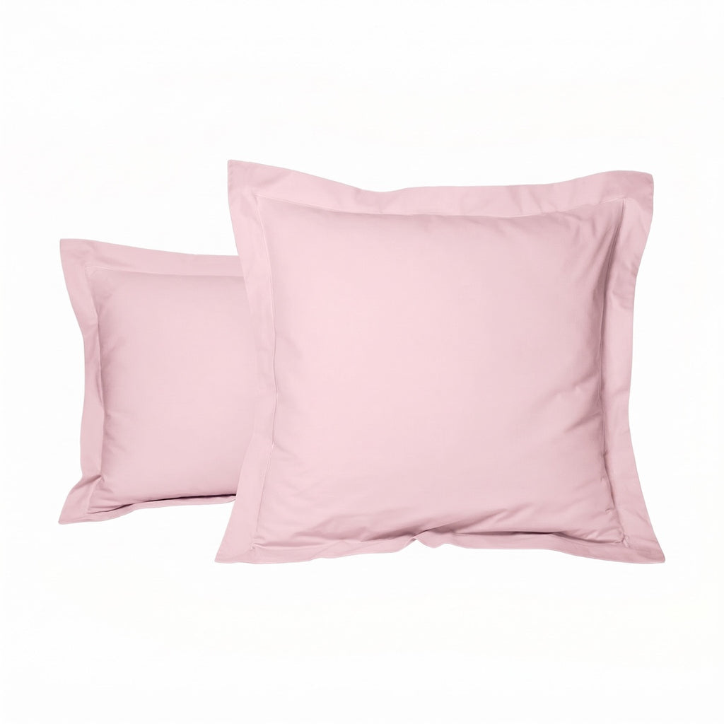 Uni Percale - Funda de Almohada - Percal de Algodón - Rosa Caramelo
