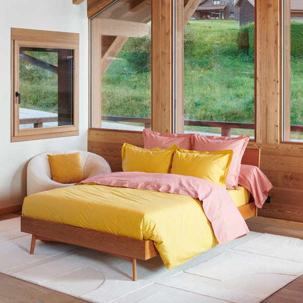 Uni Percale - Taie Traversin - Miel