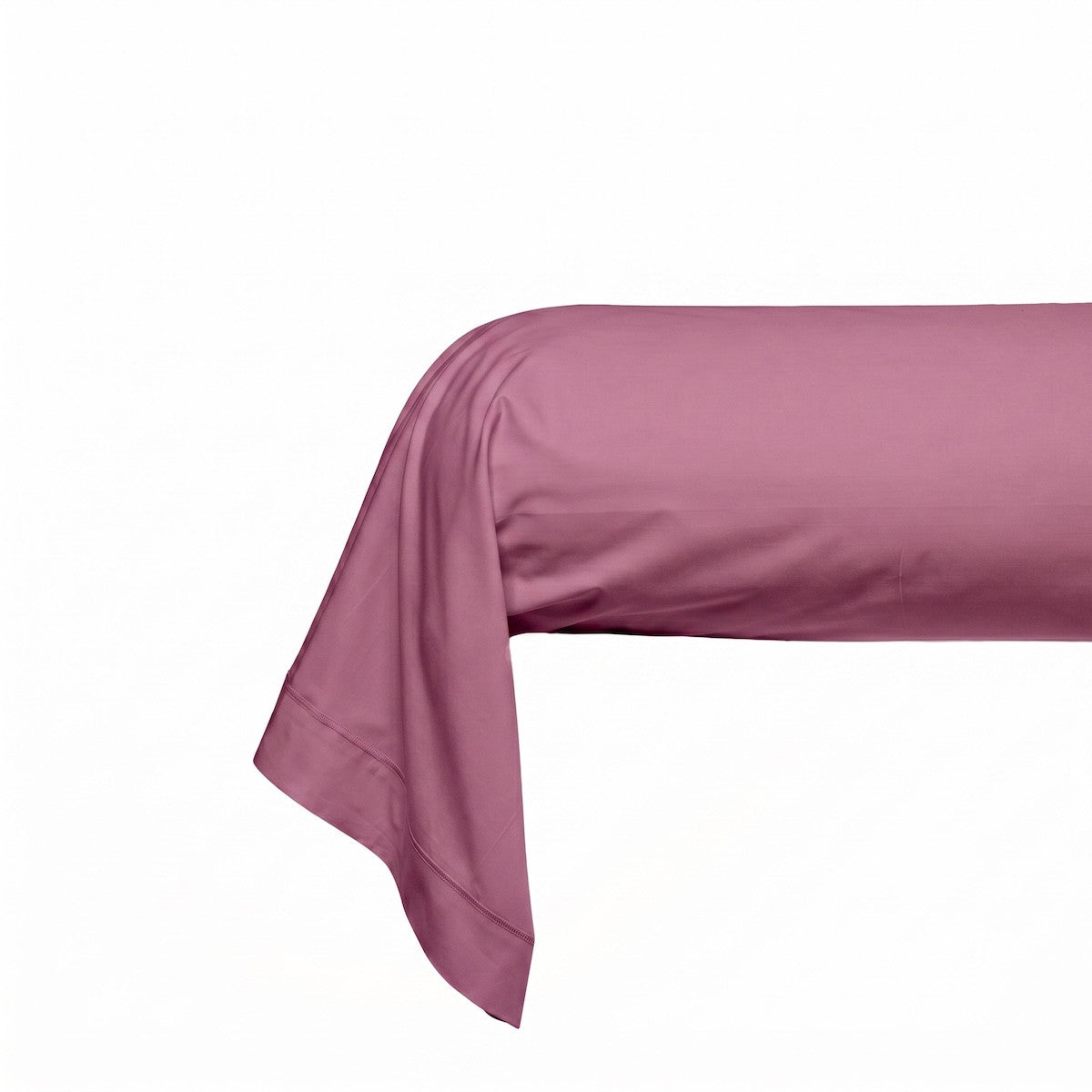 Uni Percale - Taie Traversin - Prune