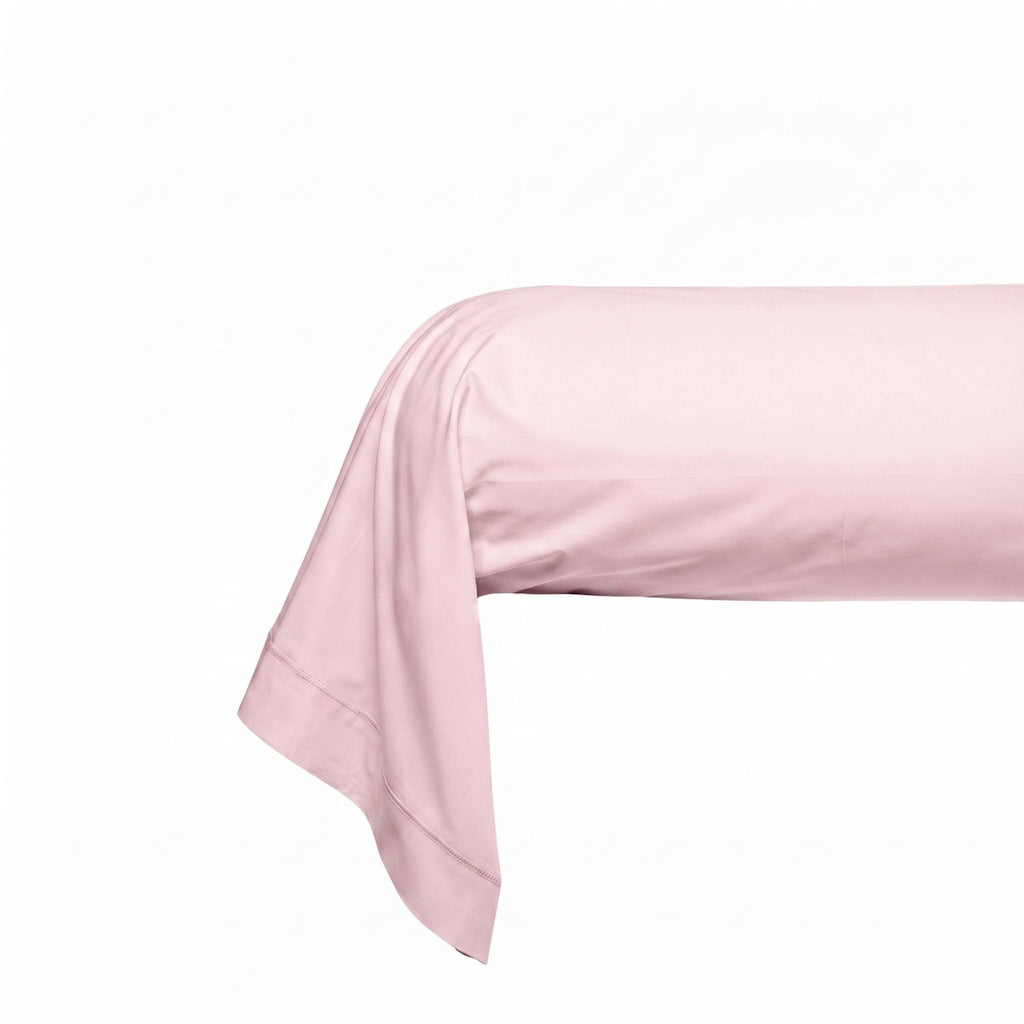 Uni Percale - Taie Traversin - Rose Dragee