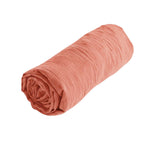 Gaze De Coton - Drap Housse - Terracotta