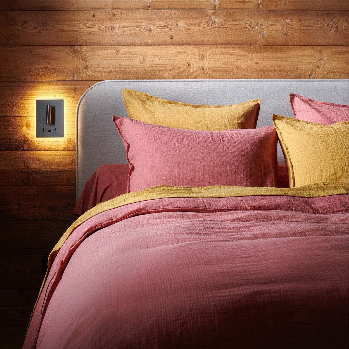 Gaze De Coton - Housse Couette - Terracotta