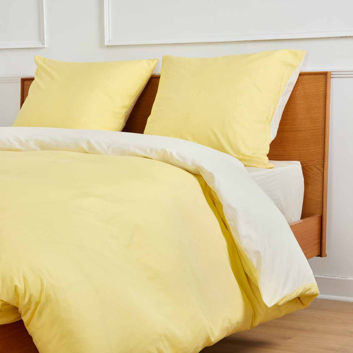 Unie Bdp Bicolore - Parure Hct - Jaune Pale/Ivoire