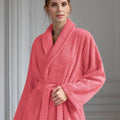 Bathrobe - Plain Terry - Coral