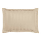 Satin Uni Jacquard - Pillowcase - Greige