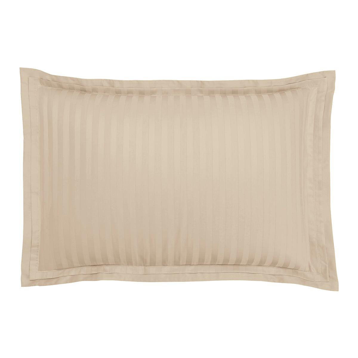 Satin Uni Jacquard - Pillowcase - Greige