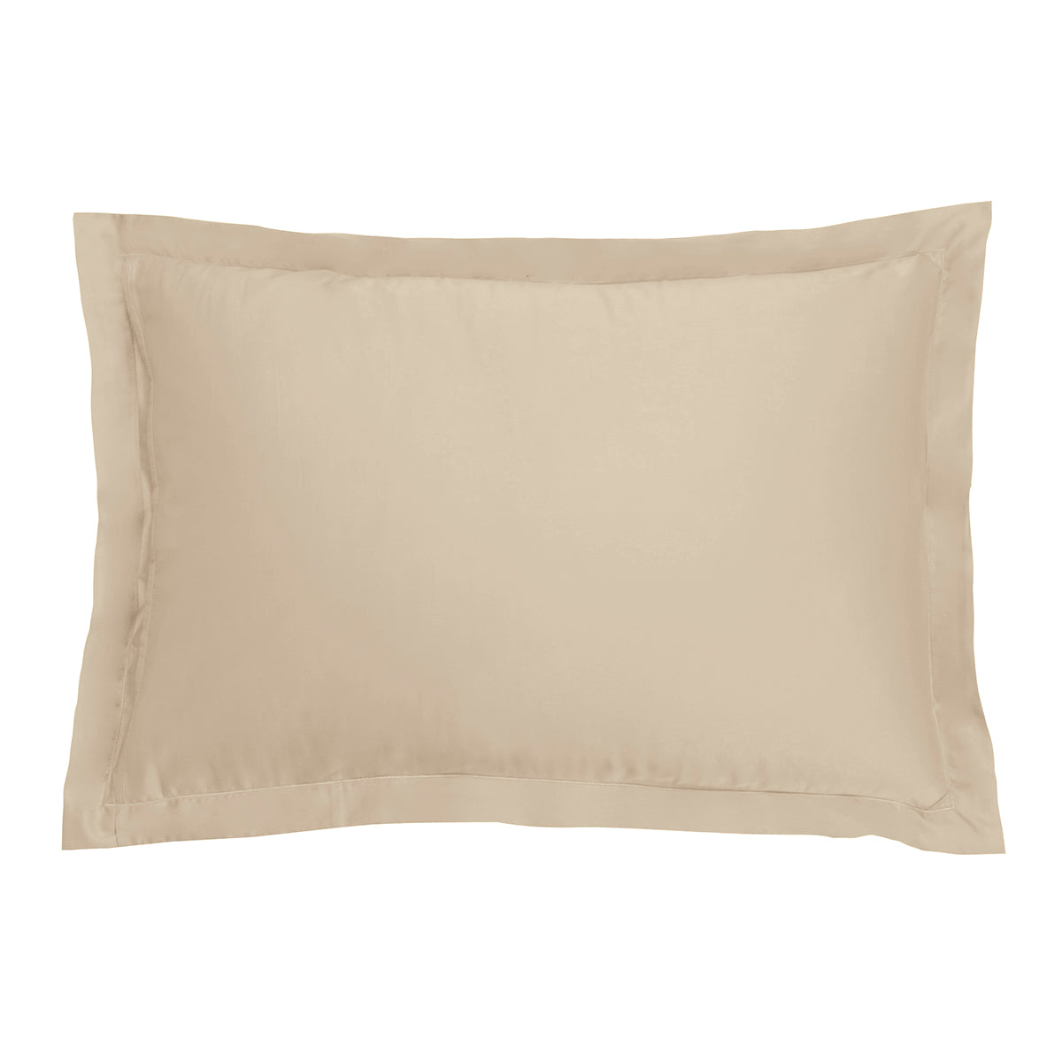 Satin Uni Jacquard - Pillowcase - Greige