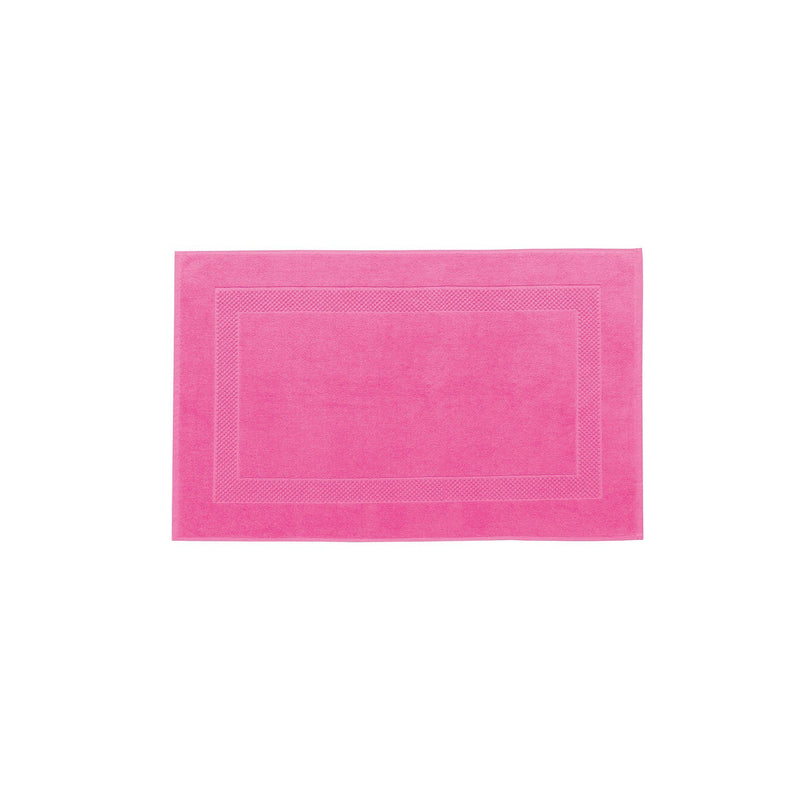 Tapis De Bain - Éponge Unie - Rose Bonbon