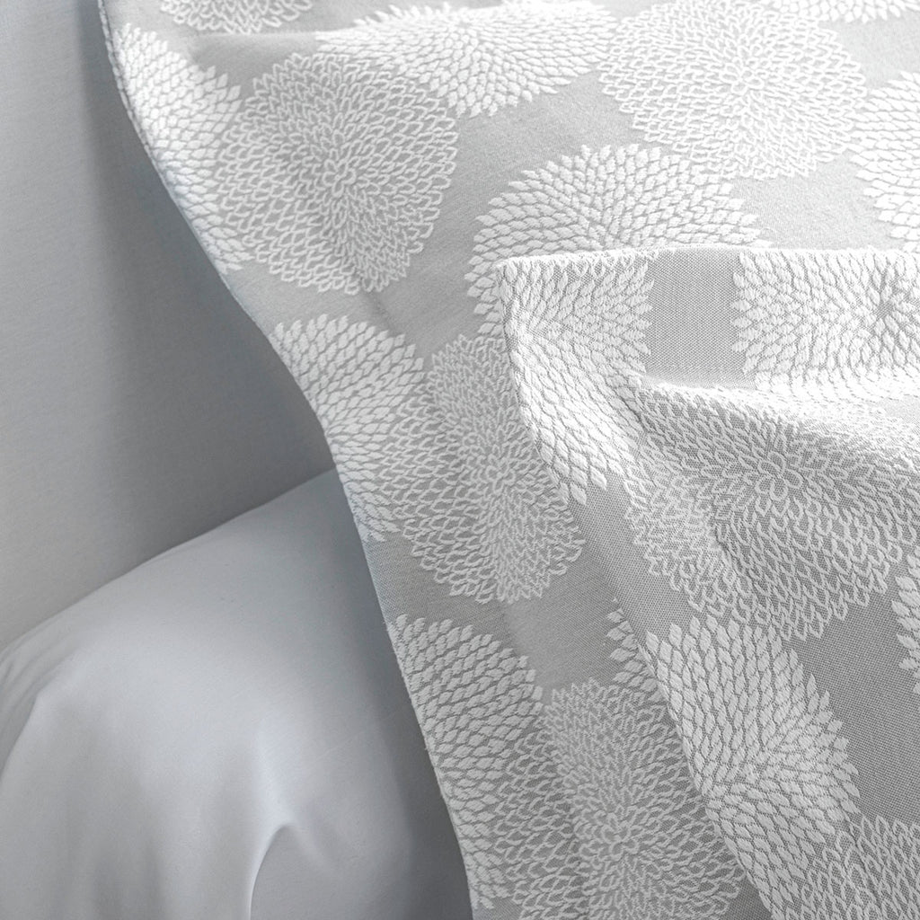 Dahlia - Decorative Pillowcase - Gray