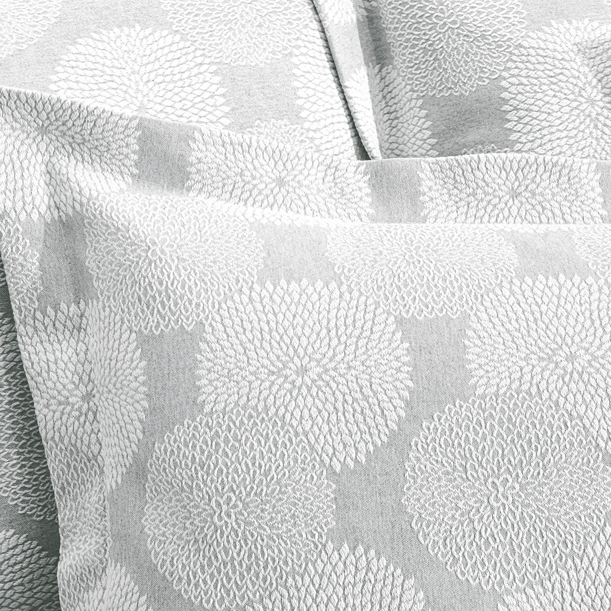 Dahlia - Decorative Pillowcase - Gray