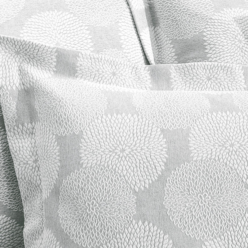 Dahlia - Taie D'Oreiller Déco - Gris