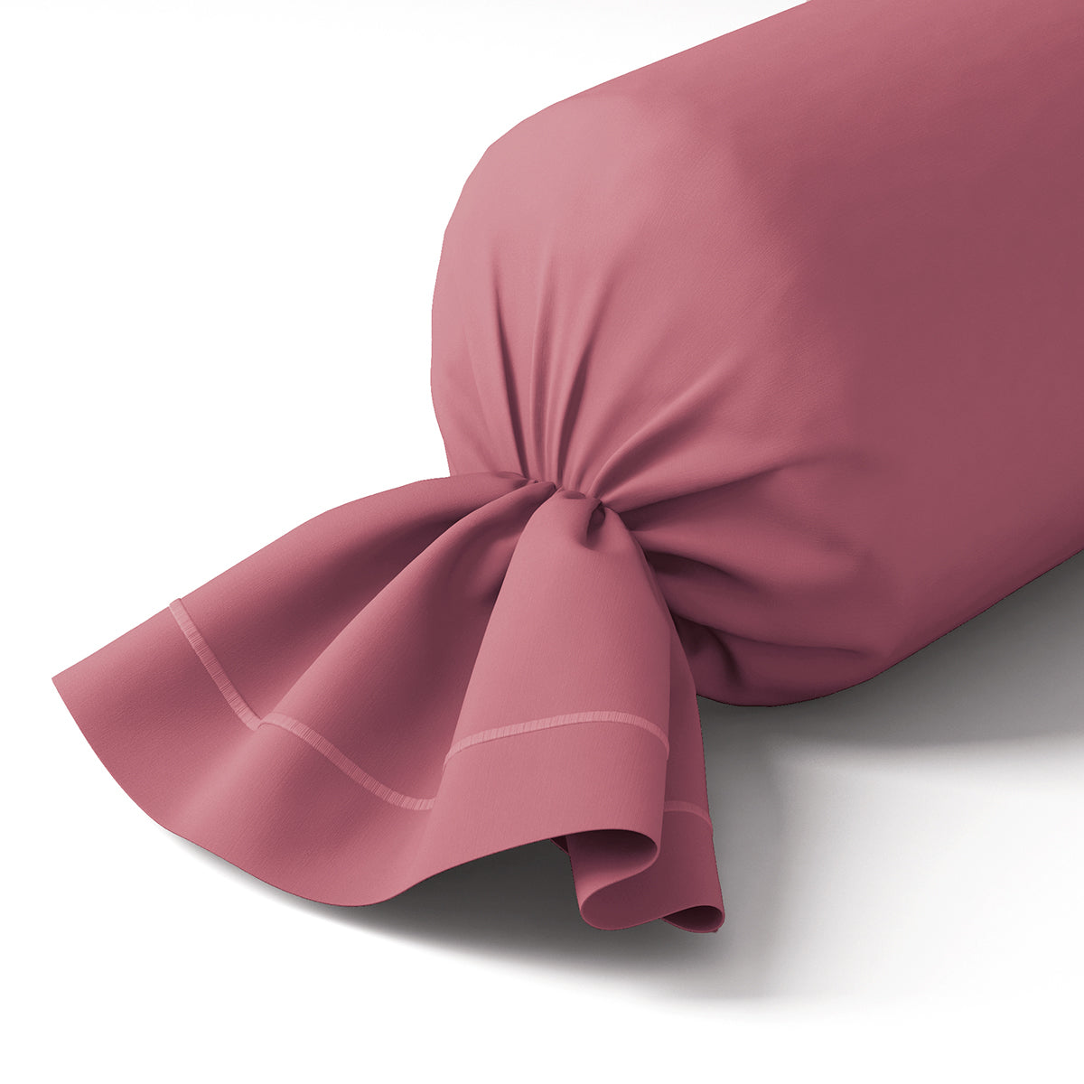 Plain Percale - Bolster Case - Dusty Pink