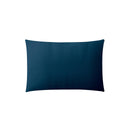 Taie D'Oreiller Sans Volant - Percale Unie - Bleu Nuit