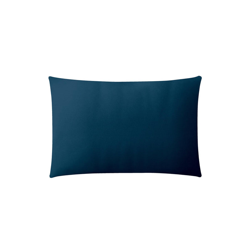 Taie D'Oreiller Sans Volant - Percale Unie - Bleu Nuit