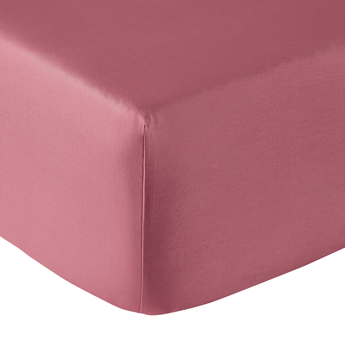 Plain Percale - Fitted Sheet - Old Pink
