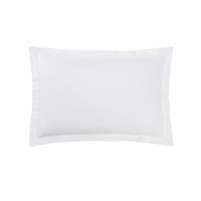 Taie D'Oreiller Unie - Bord De Mer - Blanc/Blanc