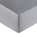Plain Satin - Fitted Sheet - Gray