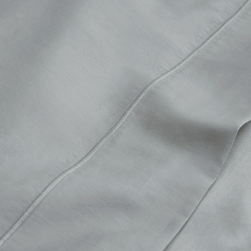 Plain Satin - Flat Sheet - Gray