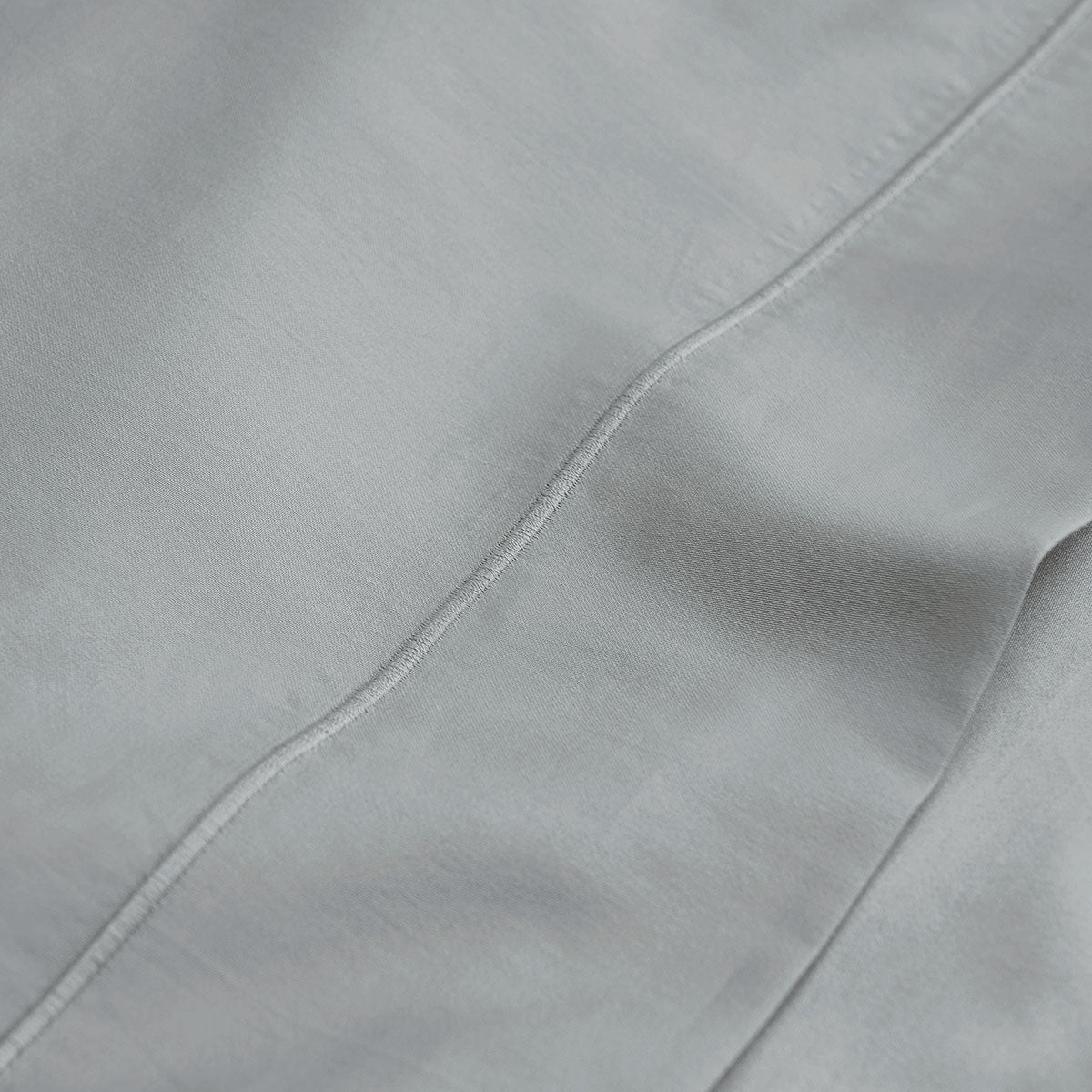 Plain Satin - Flat Sheet - Gray