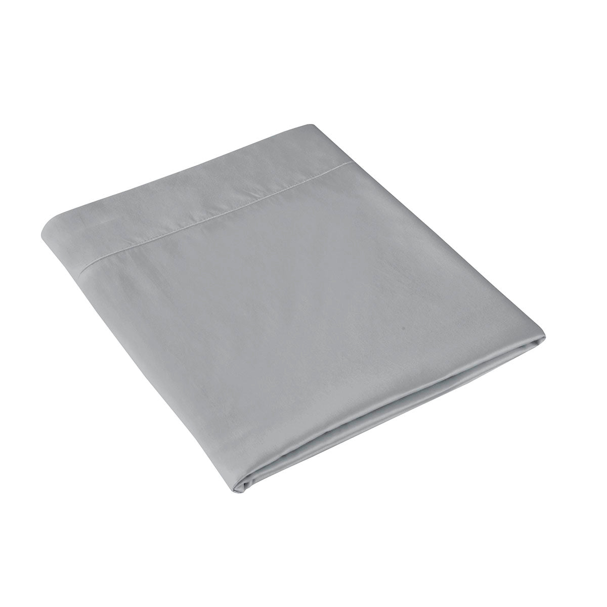 Plain Satin - Flat Sheet - Gray
