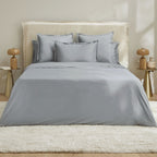 Plain Satin - Duvet Cover - Gray