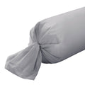 Plain Satin - Bolster Case - Gray