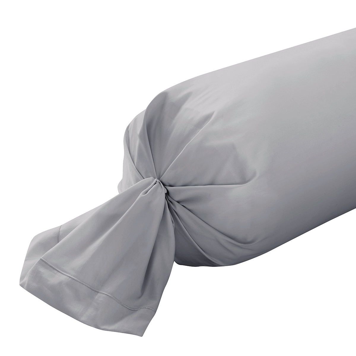 Plain Satin - Bolster Case - Gray
