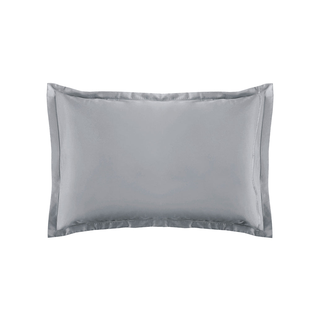 Satén Liso - Funda de almohada - Gris