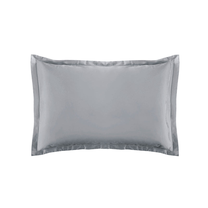 Satin Uni - Taie D'Oreiller - Gris