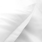 Satin Uni - Funda De Almohada - Blanco