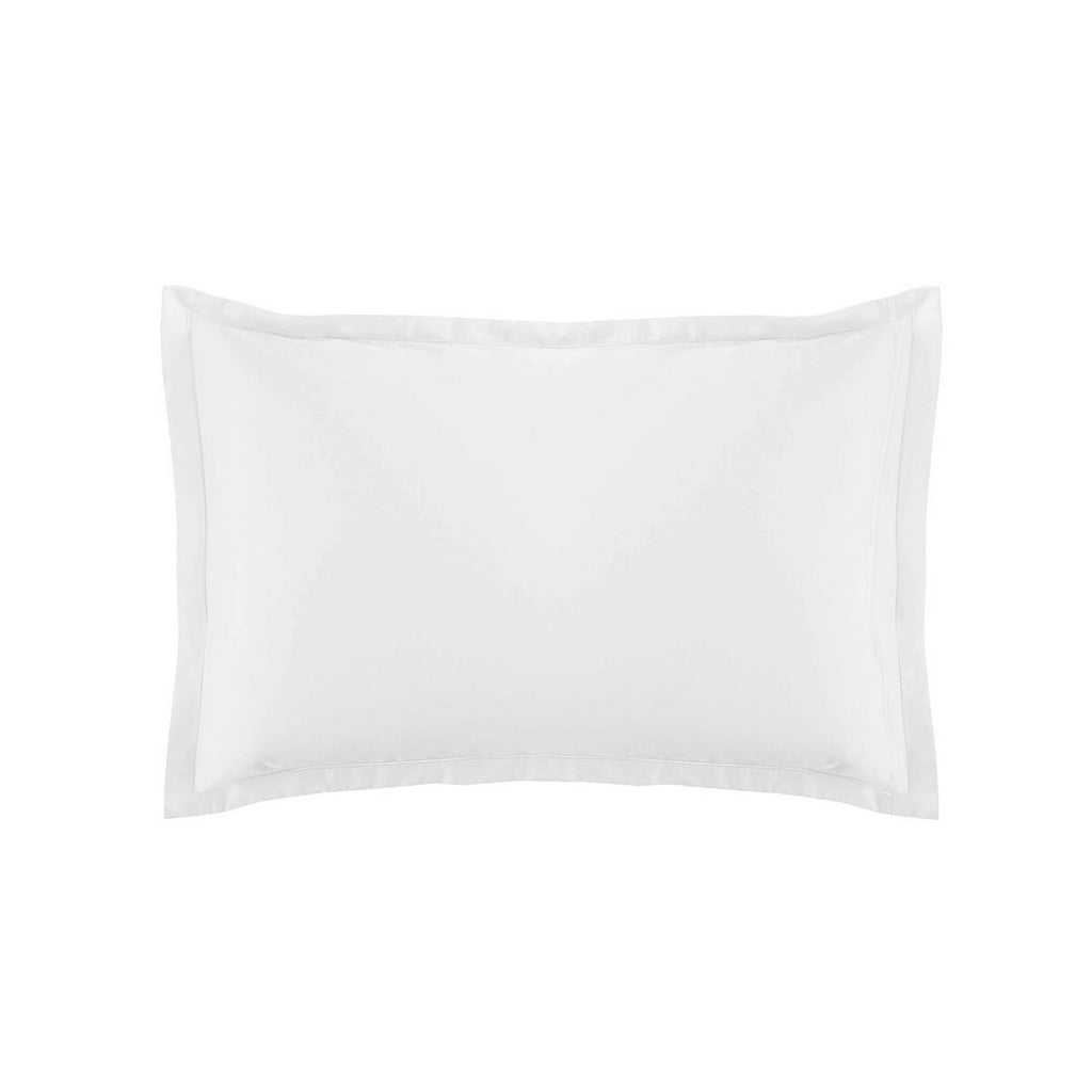 Satin Uni - Funda De Almohada - Blanco