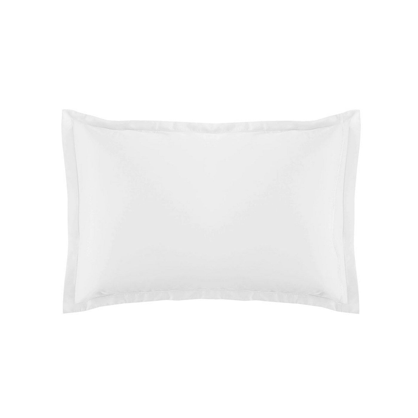 Satin Uni - Funda De Almohada - Blanco