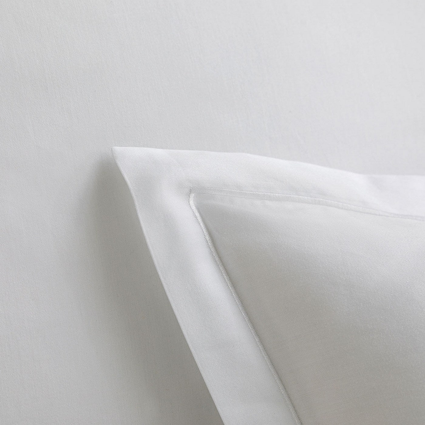 Satin Uni - Funda De Almohada - Blanco