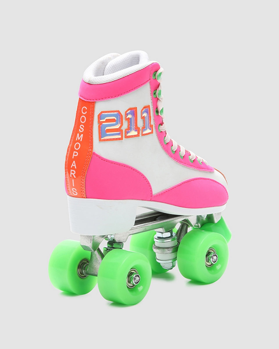 Brooke Booties - White Pink