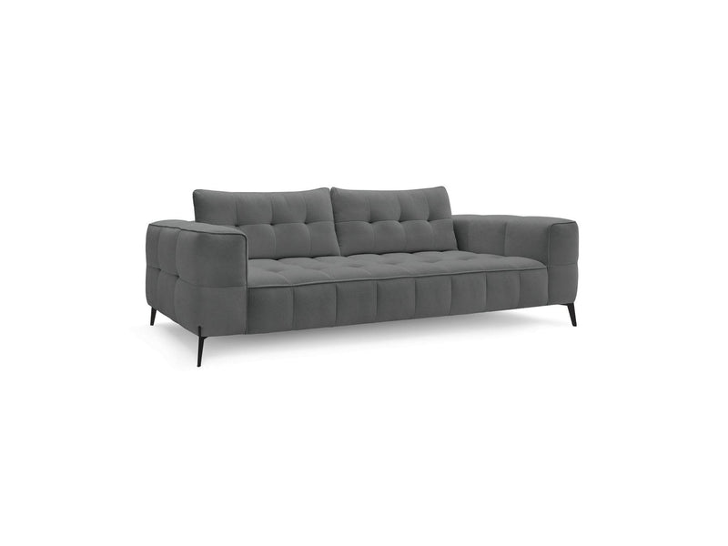 Canapé Droit Fixe 3 Places - Anis - Tissu Texturé