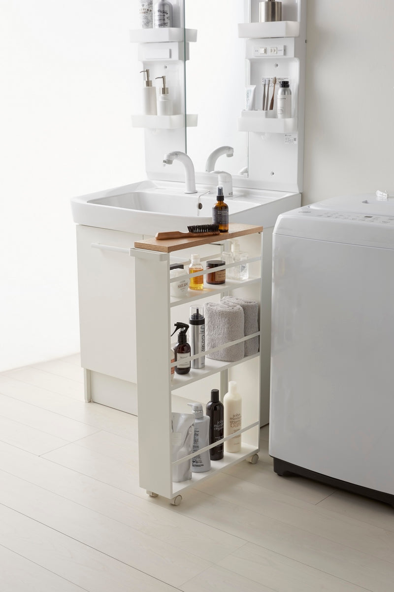Carrito De Almacenamiento Con Asa - Tower - Blanco