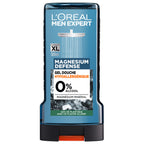Lot De 6 - Men Expert Magnesium Defense Gel Douche Crème Peau Sensible 0% Alcool Enrichie En Magnésium 300Ml