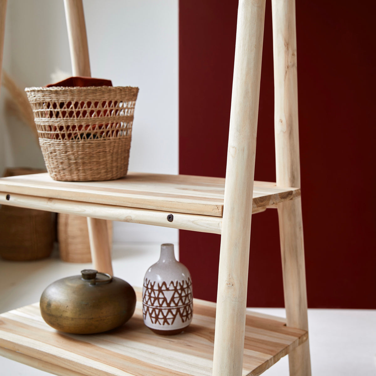 Kilim - Portant - Teck - Naturel