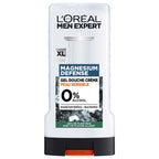 Lot De 6 - Men Expert Magnesium Defense Gel Douche Crème Peau Sensible 0% Alcool Enrichie En Magnésium & En Niaci