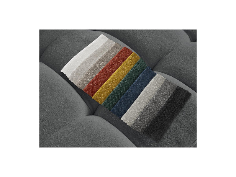 Canapé D'Angle Fixe - Anis - Tissu Texturé - Angle Droit