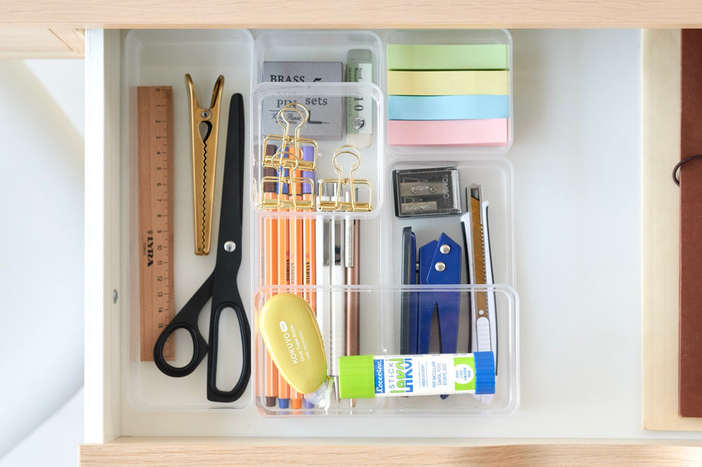 Conjunto De 2 Organizadores Apilables S - Tower - Transparente
