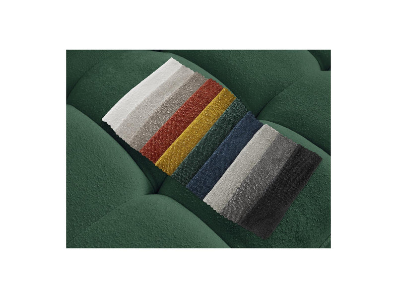 Canapé D'Angle Fixe - Anis - Tissu Texturé - Angle Droit