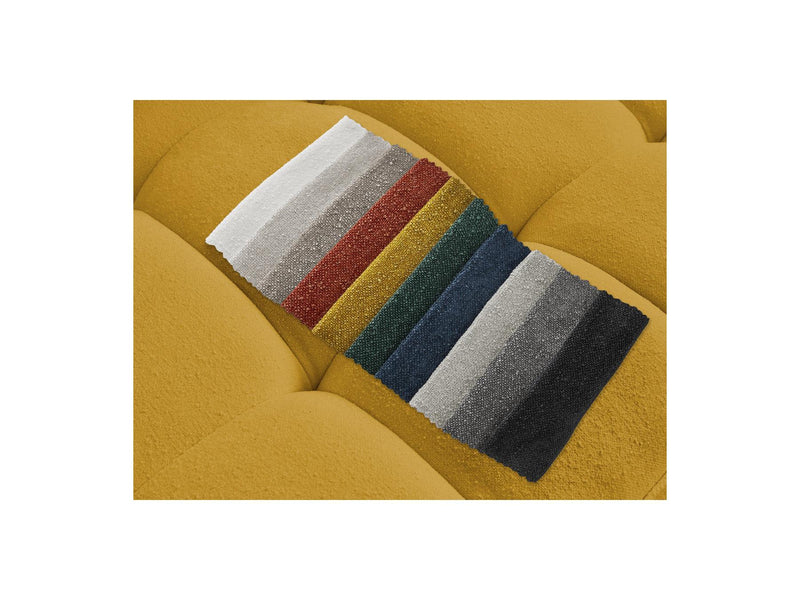 Canapé D'Angle Fixe - Anis - Tissu Texturé - Angle Droit