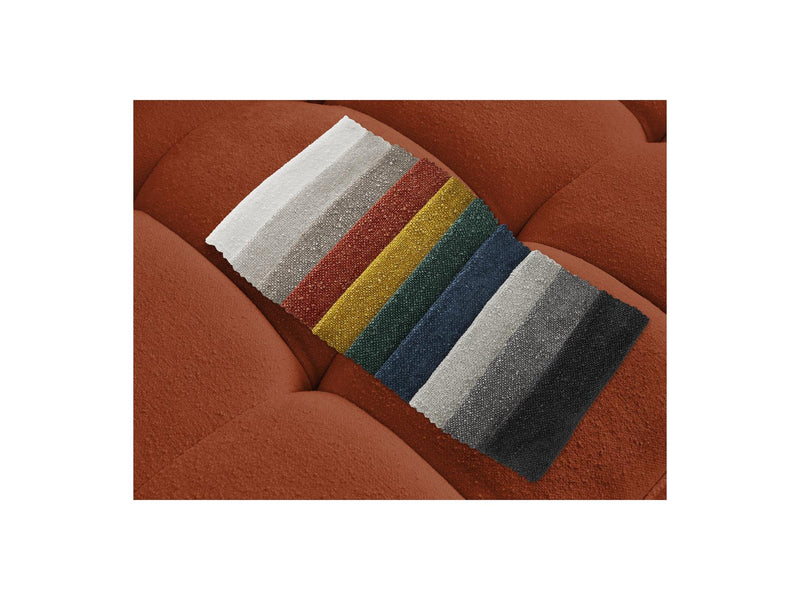 Canapé D'Angle Fixe - Anis - Tissu Texturé - Angle Droit