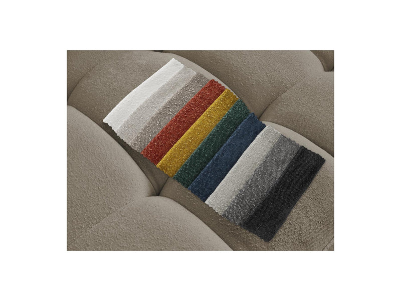 Canapé D'Angle Fixe - Anis - Tissu Texturé - Angle Droit