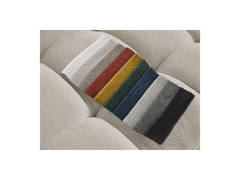 Canapé D'Angle Fixe - Anis - Tissu Texturé - Angle Droit